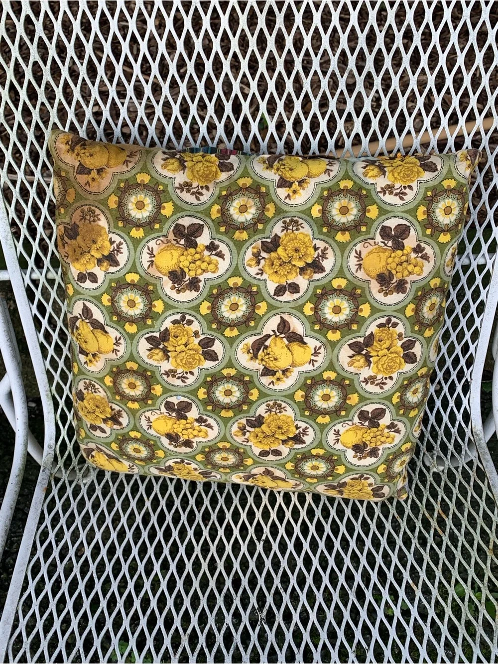 Antique Crazy Quilt Throw Pillow Handmade Patchwork Victorian